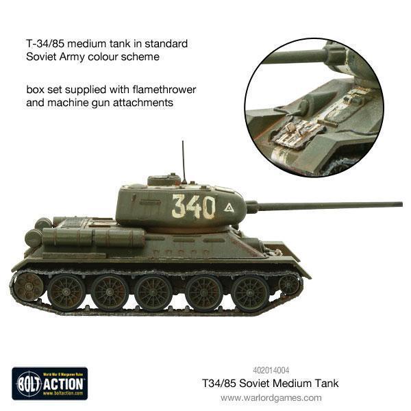 Bolt Action - T-34/85 medium tank (plastic)