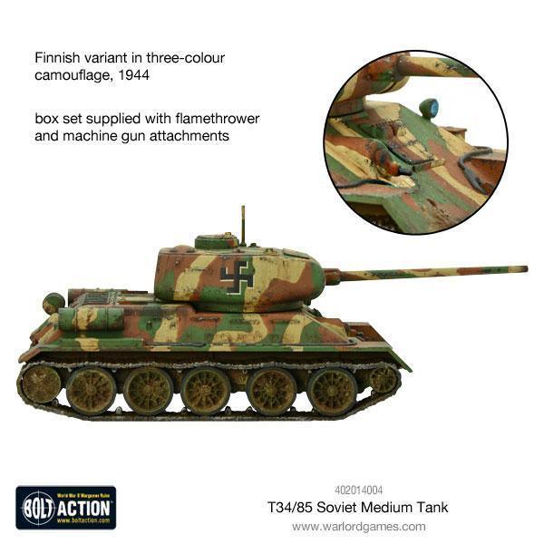 Bolt Action - T-34/85 medium tank (plastic)