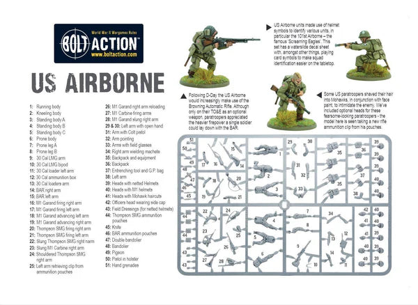 Bolt Action - US Airborne plastic boxed set