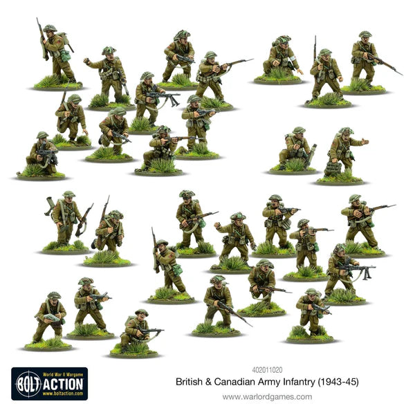 Bolt Action British & Canadian Army infantry (1943-45)